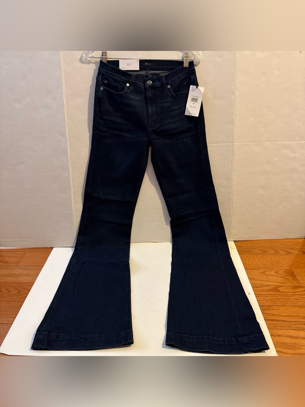7 For All Mankind Women’s Dojo Original Trouser Flare Jean Blue Size 27 NWT